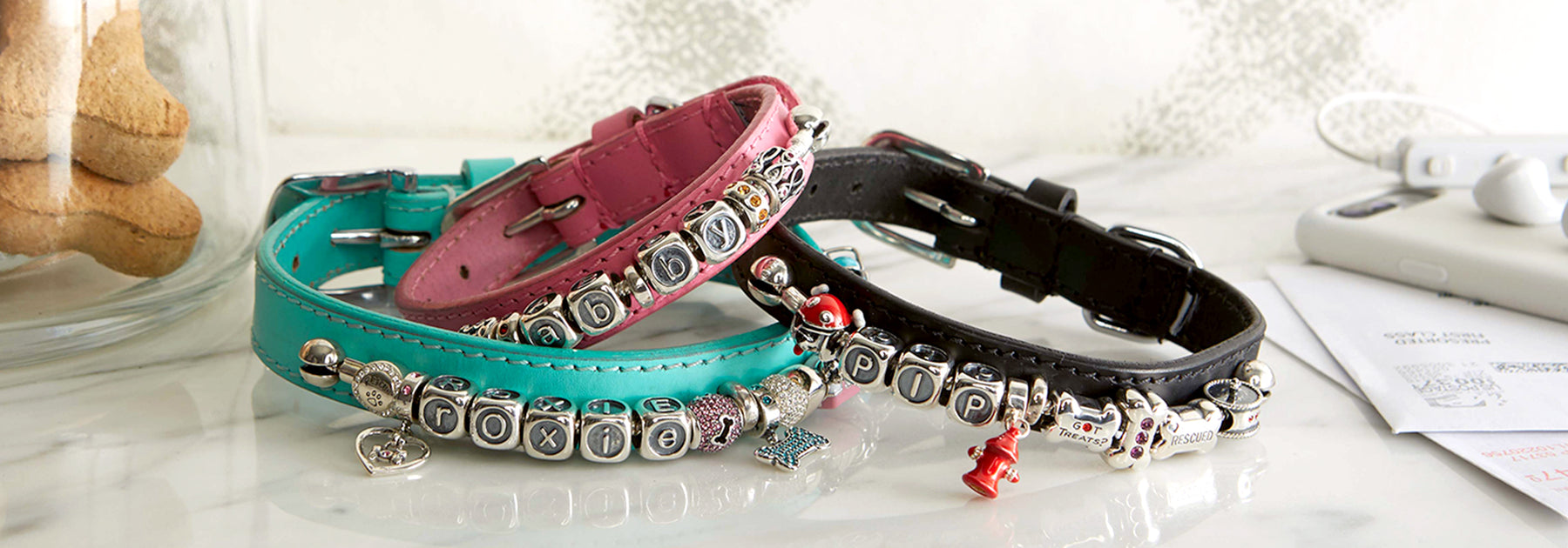 Bella & Beau Charmed Collars for Dogs